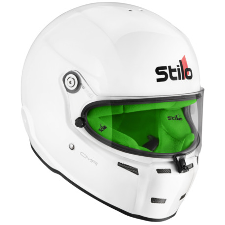 Caschi integrali Casco integrale da karting STILO ST5, bianco con interno verde | race-shop.it