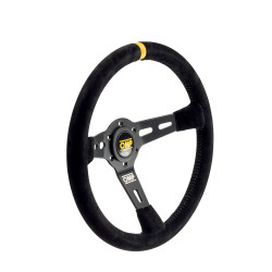 3 volante a raggi OMP RS, 350mm camoscio, 72mm DANNEGGIATO