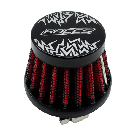 Filtri aria Universali RACES Filtro di sfiato Pro, varie dimensioni - ROSSO | race-shop.it