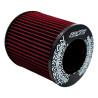 RACES Motorsport Filtro aria universale (altezza 175mm) - ROSSO