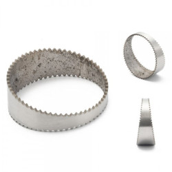 RACES Stainless steel sawtooth exhaust pie-cut angle segment - 63mm