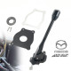 Cambi corti RACES precision aluminium short shifter with carbon fibre lever for Mazda MX-5 NA/NB | race-shop.it