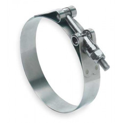 Fascetta a "T" per tubi - acciaio inox, diametri diversi DANNEGGIATO