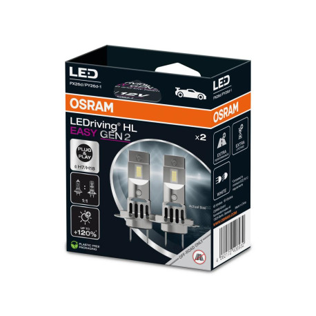 Lampadine e luci allo xeno Osram LED lampade abbaglianti e anabbaglianti LEDriving HL EASY GEN2 H7/H18 (2pcs) | race-shop.it