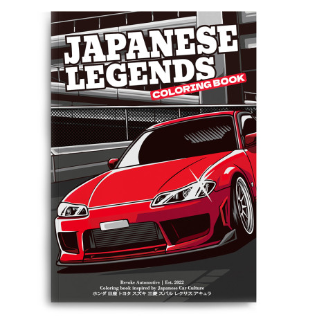 Articoli promozionali Revoke "Japanese legends" colouring book - JDM cars | race-shop.it