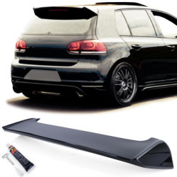 Spoiler posteriore sul bordo del tetto nero lucido per VW Golf 6 GTI Sedan 09-13 APERTO