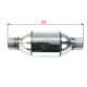 Catalizzatori universali Catalizzatore sportivo EURO 2 200 CPSI 2.0-3.0 - 55mm | race-shop.it