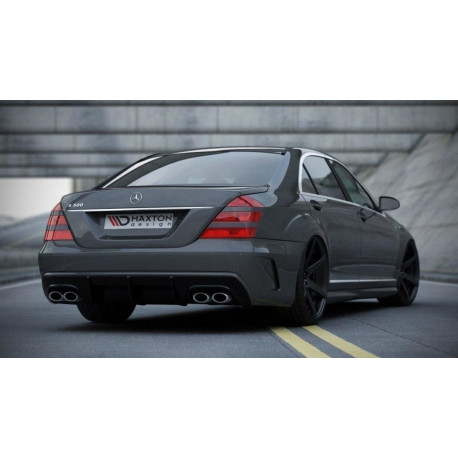 Bazár MERCEDES S W221 (look W205) PARAURTI POSTERIORE + Diffusore posteriore DANNEGGIATO | race-shop.it