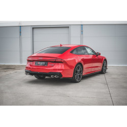 Diffusore posteriore + Scarico Ends Imitation Audi A7 C8 S-Line DANNEGGIATO