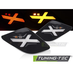 Freccia posteriore LED nero lucido compatibile con VESPA GTS / GTV 300cc