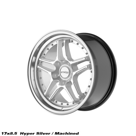 ALU disky STROM STROM DS-05 cerchio 17x8.5 5x120 72.6 ET30, Hyper Silver / Polished Dish | race-shop.it