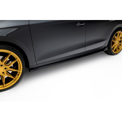 MAXTON DESIGN diffusori minigonne per Skoda Octavia RS Liftback / Combi Mk4 Facelift, nero lucido, V2