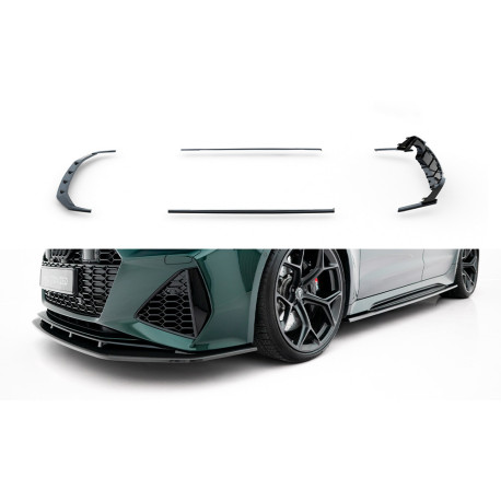 Body kit e accessori visivi Set di splitter in fibra di carbonio preimpregnata Audi RS7 C8 | race-shop.it