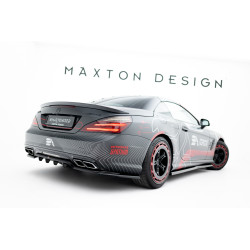 MAXTON DESIGN splitter posteriore per Mercedes-Benz SL 63 AMG R231 (con barre verticali), nero lucido