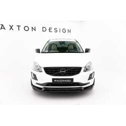 MAXTON DESIGN splitter anteriore per Volvo XC60 Mk1 Facelift, nero lucido