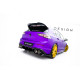 Body kit e accessori visivi MAXTON DESIGN splitter posteriore per Volkswagen Golf R Mk8 / Mk8 Facelift (con barre verticali), nero lucido, V2 | race-shop.it