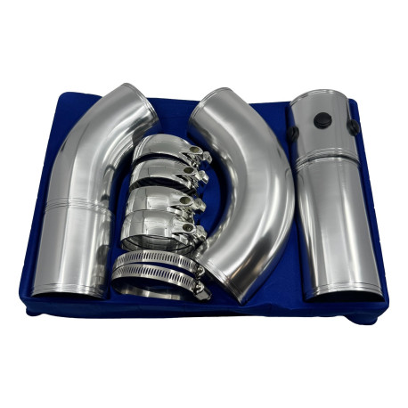 Universali RACES Tubo di aspirazione dell`aria regolabile universale - 76mm | race-shop.it
