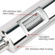 A parete singola - rotondo Silenziatore universale RACES Chrome 89mm, ingresso 2,25" (57mm) | race-shop.it