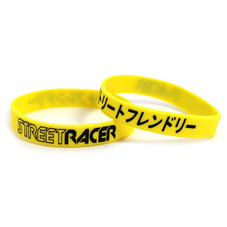 Rubber wrist band Street Racer braccialetto (Giallo) | race-shop.it