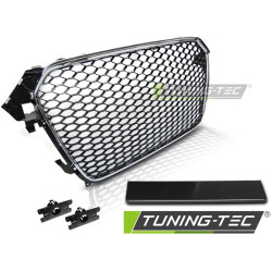 TUNING-TEC griglia (Sport) per AUDI A4 (B8) 11.11-15, cromo nero DANNEGGIATO