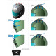 Accessori casco STILO Sistema Top Air con regolazione ST5 Small Shell YA0833 | race-shop.it
