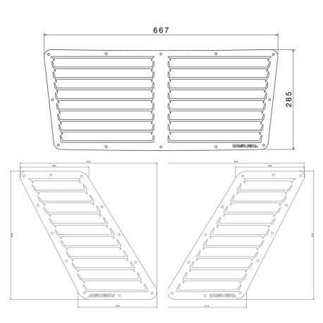 Prese d'aria tuning NISUBA BMW E36 hood vents | race-shop.it