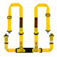Cinture di sicurezza e accessori Cinture di sicurezza sportive a 4 punti omologate ECE RACES Classic 2" (50mm), giallo | race-shop.it