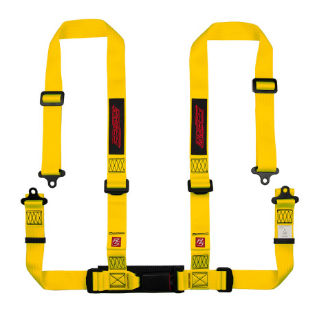 Cinture di sicurezza e accessori Cinture di sicurezza a 4 punti RACES Classic series, 2" (50mm), Yellow, omologazione E8 | race-shop.it