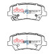 Dischi freno DBA DBA Brake Pads Street Series Ceramic, Front Axle DB2443SS | race-shop.it