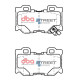 Dischi freno DBA DBA Brake Pads Street Series Ceramic, Rear Axle DB2401SS | race-shop.it
