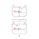 Dischi freno DBA DBA Brake Pads Race Performance DB2299RP | race-shop.it