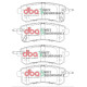 Dischi freno DBA DBA Brake Pads Street Performance, Rear Axle DB2244SP | race-shop.it