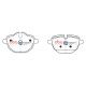 Dischi freno DBA DBA Brake Pads Street Series Ceramic, Front Axle DB2225SS | race-shop.it