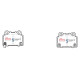 Dischi freno DBA DBA Brake Pads Street Series Ceramic, Rear Axle DB2215SS | race-shop.it