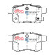 Dischi freno DBA DBA Brake Pads Street Series Ceramic, Rear Axle DB1953SS | race-shop.it