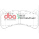 Dischi freno DBA DBA Brake Pads Street Performance, Front Axle DB1845SP | race-shop.it