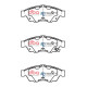 Dischi freno DBA DBA Brake Pads Street Series Ceramic, Front Axle DB1733SS | race-shop.it
