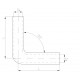 Gomiti riduttivi 90° Curva in silicone riduttiva RACES Basic 90° - 51mm (2") a 76mm (3") | race-shop.it