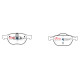 Dischi freno DBA DBA Brake Pads Street Series Ceramic, Front Axle DB1666SS | race-shop.it