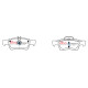 Dischi freno DBA DBA Brake Pads Street Series Ceramic, Rear Axle DB1657SS | race-shop.it