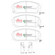Dischi freno DBA DBA Brake Pads Street Performance, Front Axle DB15177SP | race-shop.it