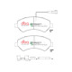 Dischi freno DBA DBA Brake Pads Street Performance, Front Axle DB15172SP | race-shop.it