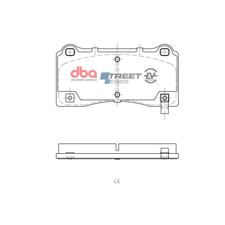 Dischi freno DBA DBA Street Series EV Brake Pads DB15158SSEV | race-shop.it
