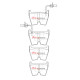 Dischi freno DBA DBA Brake Pads Xtreme Performance, Front Axle DB15110XP | race-shop.it