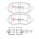 Dischi freno DBA DBA Brake Pads Street Performance, Rear Axle DB15098SP | race-shop.it