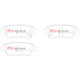 Dischi freno DBA DBA Brake Pads Xtreme Performance, Rear Axle DB15022XP | race-shop.it