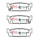 Dischi freno DBA DBA Brake Pads Street Series Ceramic, Rear Axle DB1399SS | race-shop.it