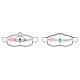 Dischi freno DBA DBA Brake Pads Street Series Ceramic, Front Axle DB1299SS | race-shop.it