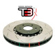 Dischi freno DBA DBA 5000 series T3 scanalato Black Hat Destra DBA52068BLKRS (2 pezzi) | race-shop.it