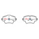 Dischi freno DBA DBA Brake Pads Street Series Ceramic, Front Axle DB2377SS | race-shop.it